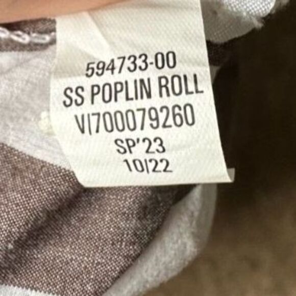 BANANA REPUBLIC Women's Rhyah Poplin Maxi Striped Roll Sleeve Dress Size XL/XXL - Picture 9 of 11